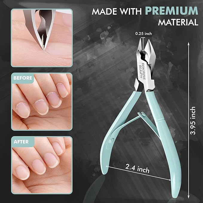 Professional Cuticle Cutter & Pusher Trimmer Manicure Tools with Double Spring – Perfect Nail Care Tool for Manicure & Pedicure Beauty at Home/Spa/Saloon