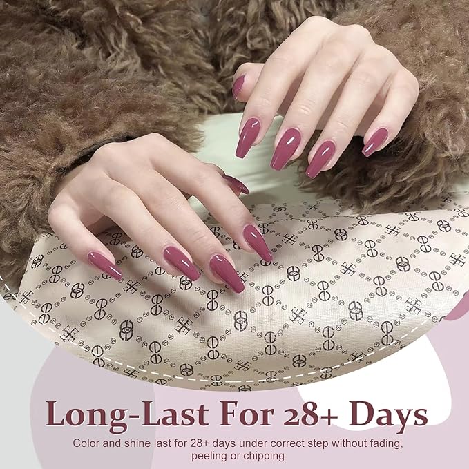 Major Dijit Quick Dry Nail Polish Dark Pink Summer Nail Lacquer for Nail Art Regular Nail Polish 0.41 fl oz.