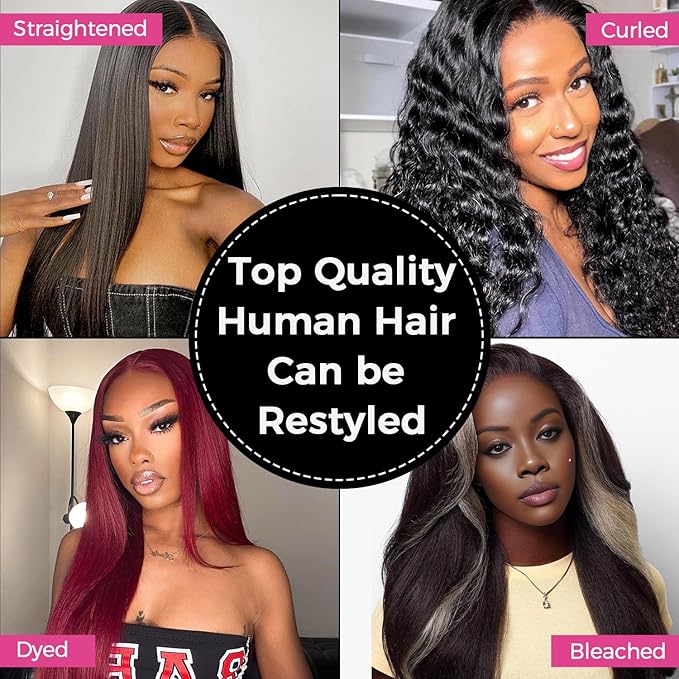 Lashey 2x6 SKINLIKE HD Lace Closure Human Hair Body Wave, 0.10mm Ultra-Thin Invisible Real HD Lace, Pre-Bleached Knots and Pre-Plucked Hairline 12 Inch Natural Black