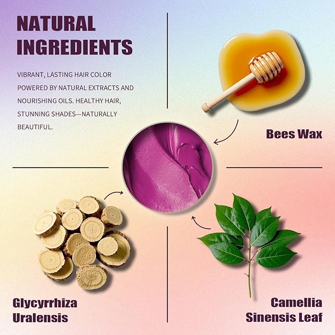 Pink Hair Spray, 4.23 Ounces Instant Temporary Hair Color Wax, Kids Women Temporary Hair Dye Wax Pomades, Natural Washable Hair Wax Color for Christmas Parties, Role Playing, Cosplay, Hollaween (Pink)