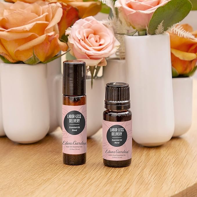 Edens Garden Labor-Less Delivery Essential Oil Blend- 100% Pure Premium Grade, Undiluted, Natural, Therapeutic, Aromatherapy, The Best for Diffusing, Skin, Face, Humidfiers 10 ml (.33 fl oz)