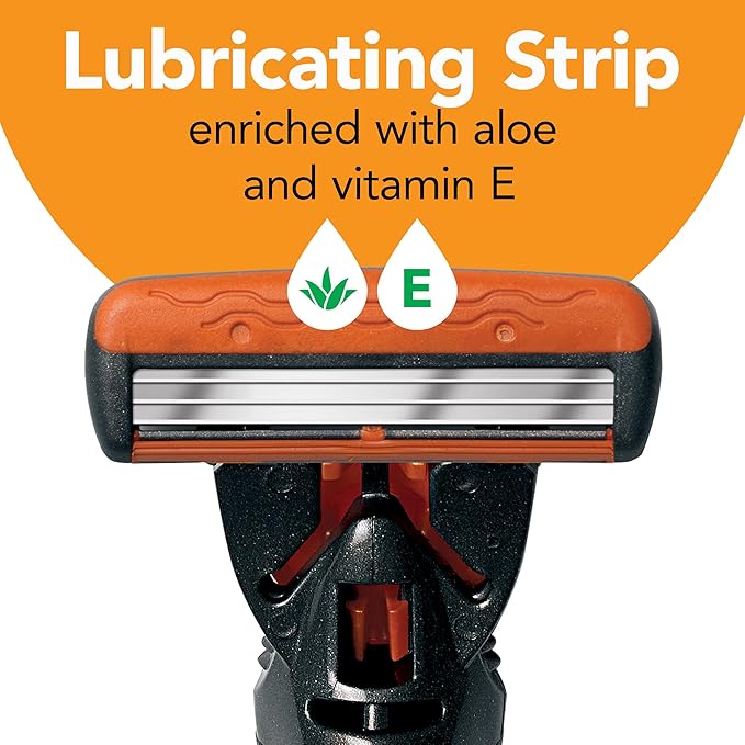 BIC Comfort 3 Refillable Men's 3-Blade Razors Holiday Gift Set, 1 Handle and 14 Cartridges, Stocking Stuffer for Men