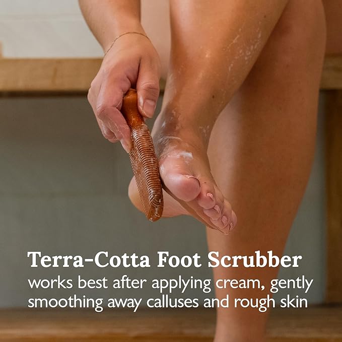 Gilden Tree Foot Callus Remover Kit - 40% Urea Cream & Handmade Terra-Cotta Pumice Stone for Feet - Callus Remover for Feet with Shea Butter & Aloe Vera - Cracked Heel Treatment & Moisturizer