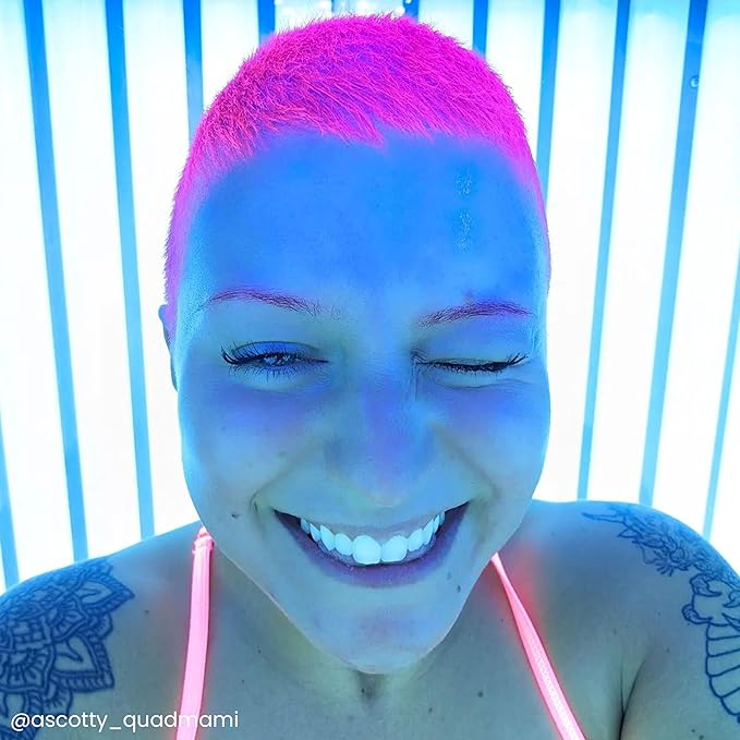 Arctic Fox Semi-Permanent Hair Dye, Vegan & Cruelty-Free, UV Reactive Neon Pink, Electric Paradise, Long Lasting, Conditioning, Ammonia-Free, 4 Fl Oz (Pack of 2)