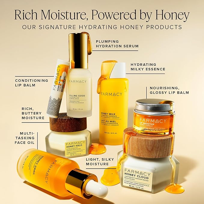 Farmacy Honey Cloud Lightweight Face Moisturizer - Hydrating Face Lotion Infused with Hyaluronic Acid, Peptides & Chamomile - Daily Facial Moisturizer for Oily, Sensitive, or Combination Skin (50ml)