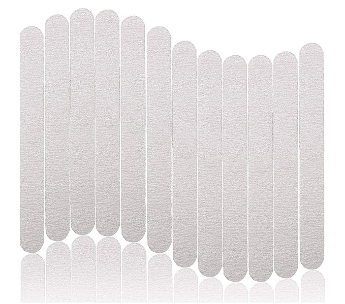50pcs Wooden Nail Files 180/240 Grit for Natural Nail, Bending Without Breaking