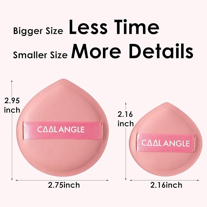 4Pack Pink Makeup Sponge For Foundation Concealer And Powder, Latex Free Blender Sponge For Natural And Easy Makeup Soft Long-lasting, Pack for 2X-Large and 2 Medium