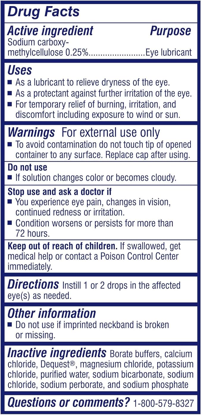 TheraTears Dry Eye Therapy Eye Drops for Dry Eyes, 0.5 Fl Oz