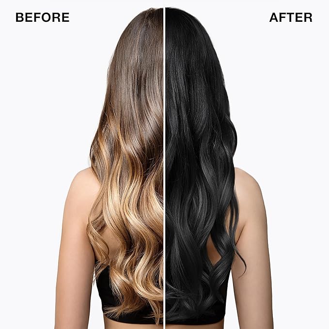 IGK Permanent Hair Dye Color Kit | 1NA Volcanic - Purest Black | 100% Gray Color Coverage + Strengthen + Shine | Ammonia Free