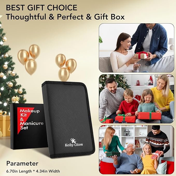 Manicure Set 32pcs Professional Nail Clippers Kit Pedicure Care Tools-Stainless Steel Grooming Tools for Travel