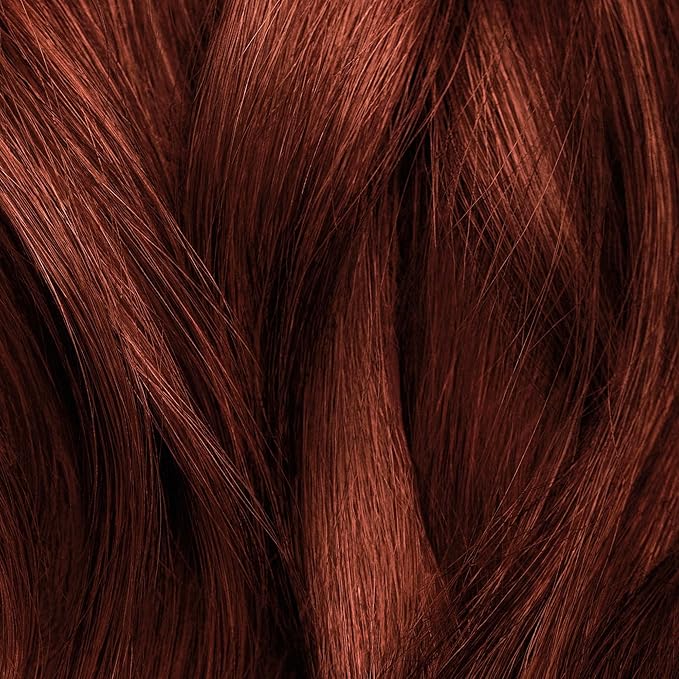 IGK Permanent Hair Dye Color Kit | 6R Smoky Scarlet - Intense Auburn | 100% Gray Color Coverage + Strengthen + Shine | Ammonia Free