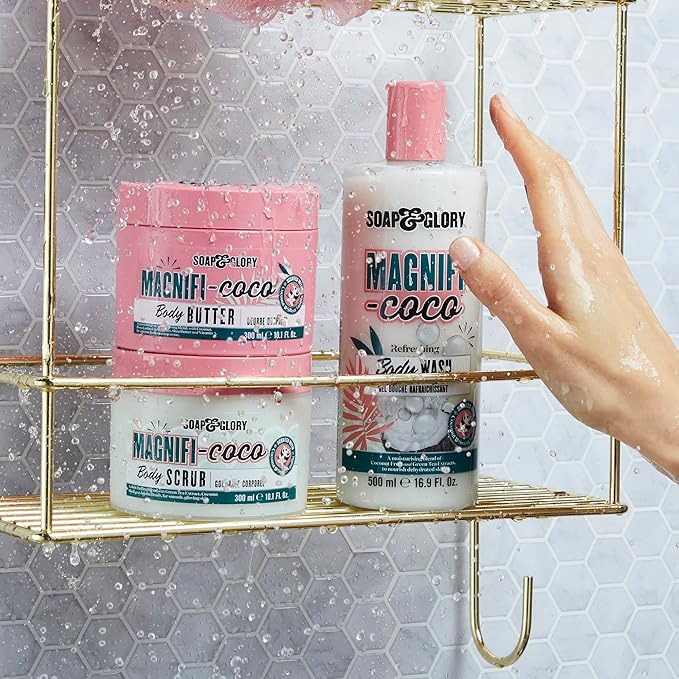 Soap & Glory Magnifi-Coco Body Lotion for Women - Coconut Scented Lotion for Dry Skin with Almond Oil, Shea Butter & Vitamin A - Vegan Body Moisturizer (16.9 fl oz)
