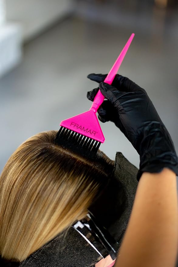 Framar Hair Color Brush Set - Hair Dye Brush Kit, Hair Coloring Brushes for Hair Stylist, Tint Brushes for Hair Color, Tapered Edges for Precision – 3 Pack