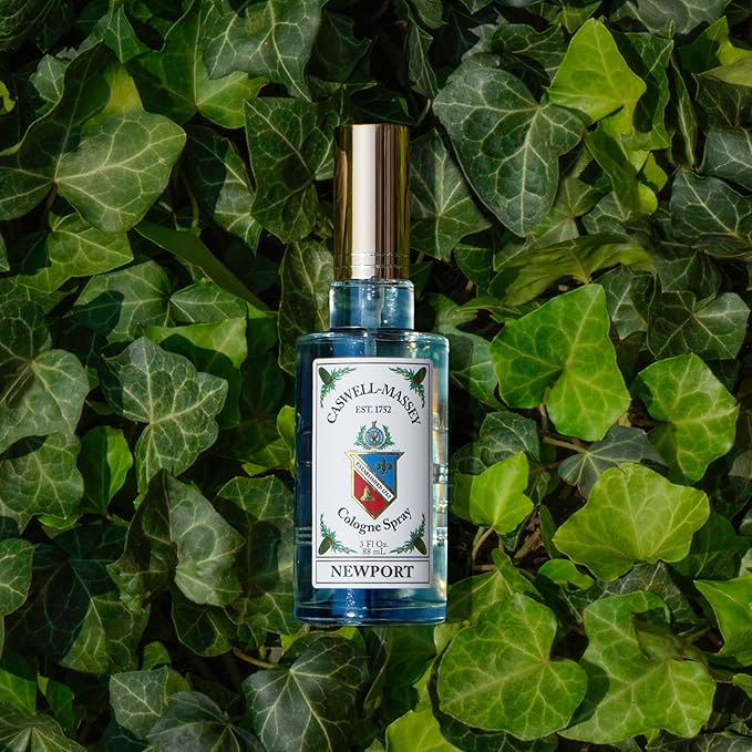 Caswell-Massey Newport Cologne Spray, Scents of Sandalwood, Cedar & Citrus, Fragrance For Men, Made In The USA, 3 Oz