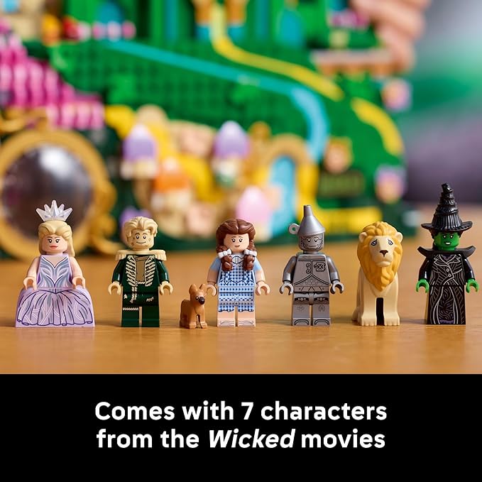 LEGO Wicked Emerald City Wall Art Building Set for Adults - Wall Decor for Living Room, Bedroom, or Dorm - Collectible Wicked Merch for Movie Fans - Gift Ideas for Women & Men, Ages 18+ - 75685