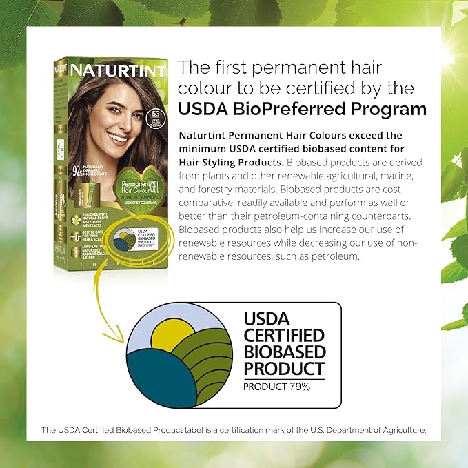 Naturtint 5G Light Golden Chestnut Permanent Hair Color (Pack of 1), Ammonia Free, Vegan, Cruelty Free, up to 100% Gray Coverage, Long Lasting Results (Packaging may vary)