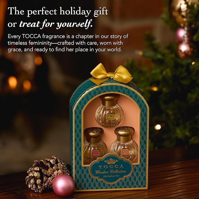 Tocca Wonders Collection Mini Perfume Gift Set ($45 Value) - Trio Includes Florence, Lucia and Laila, 5 ml Each Perfume Dabbers