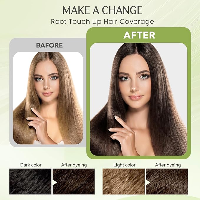 Brown Hair Dye Shampoo 3 in 1, 100% Gray Reducing, Instant Hair Color for Gray Hair Coverage, Natural Shampoo Hair Dye for Women Men Dark Coffee, Easy To Use & Lasts 3-4 Weeks & All Hair Types, 500 ml