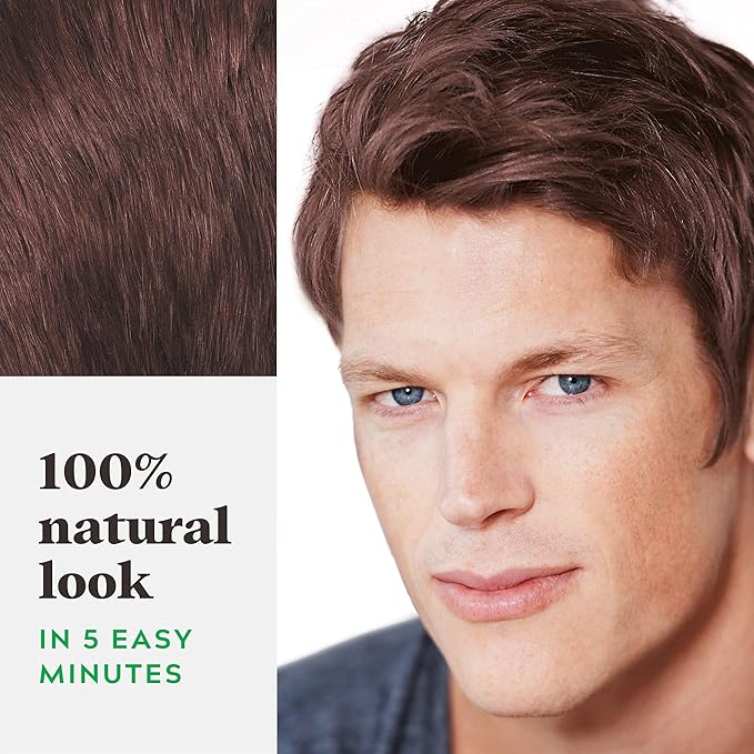 Just For Men Shampoo-In Color (Formerly Original Formula), Mens Hair Color with Keratin and Vitamin E for Stronger Hair - Medium Red Brown, H-37, Pack of 1