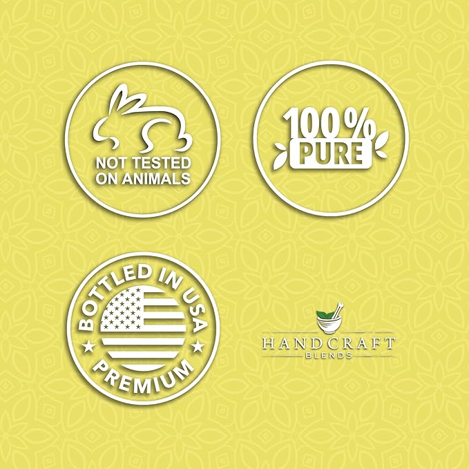 Handcraft Blends Lemon Essential Oil – 1 Fl Oz – 100% Pure and Natural – Premium Grade Essential Oil for Diffuser and Aromatherapy, Skin, Massage, Candle and Soap Making Fragrance