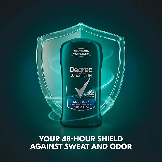Degree Men Ultra Fresh Antiperspirant Deodorant Stick for Men 4 Pack Cool Rush 2.7 oz