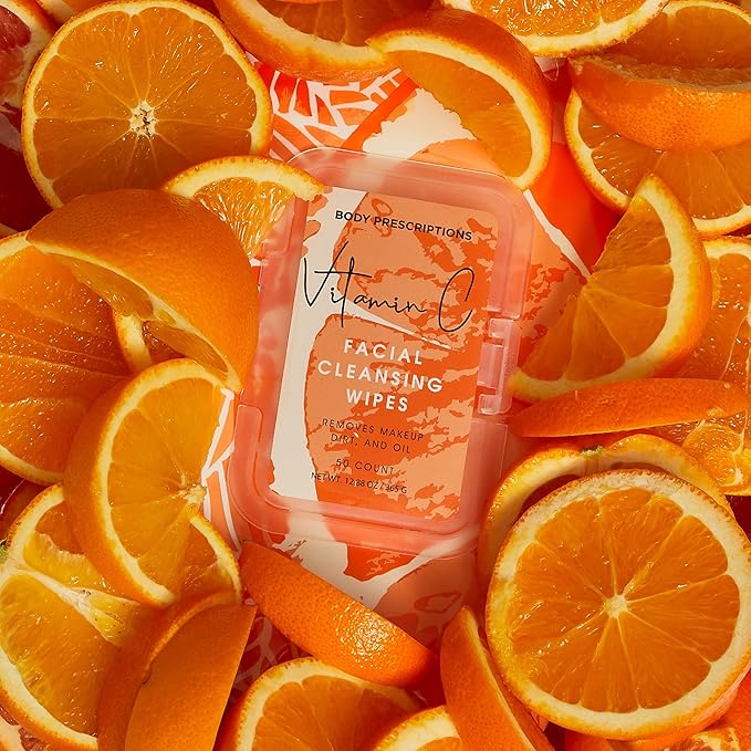 Body Prescription Makeup Cleansing Wipes - Gentle and Effective Face Wipes, 50 Count (Pack of 4), Tea Tree, Retinol, Micellar Water, and Vitamin C