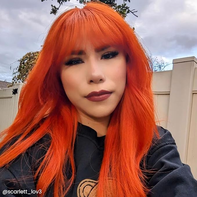 Arctic Fox Semi-Permanent Hair Dye, Vegan & Cruelty-Free, Ammonia-Free, Conditioning, Long-Lasting, Orange Hair Color for Unisex, Ginger Flare, 4 Fl Oz