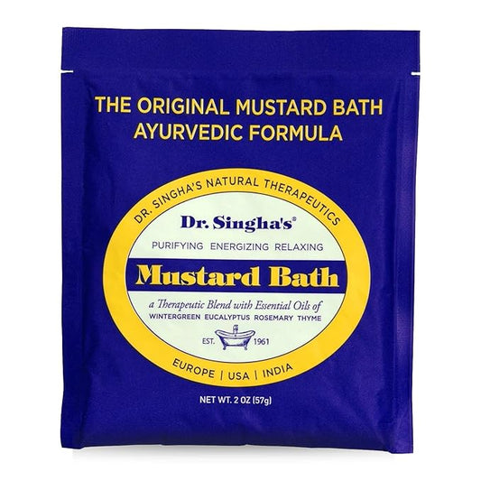 Dr. Singha's Mustard Bath, Therapeutic Bath Salts, 2 Oz