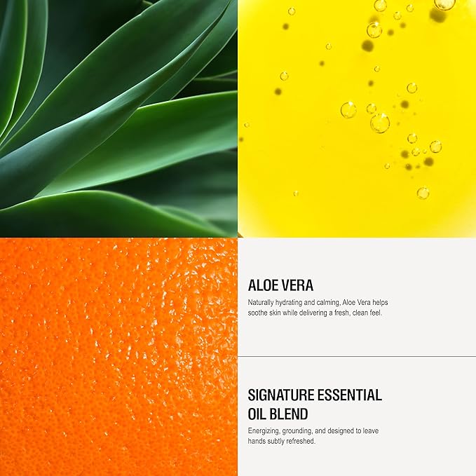 Grown Alchemist Invigorate Hand Wash + Refill Set – Liquid Hand Soap with Aloe, Sweet Orange, Cedarwood & Sage – Gentle, Moisturizing Kitchen & Bathroom Soap, Natural Plant Based Gel Cleanser