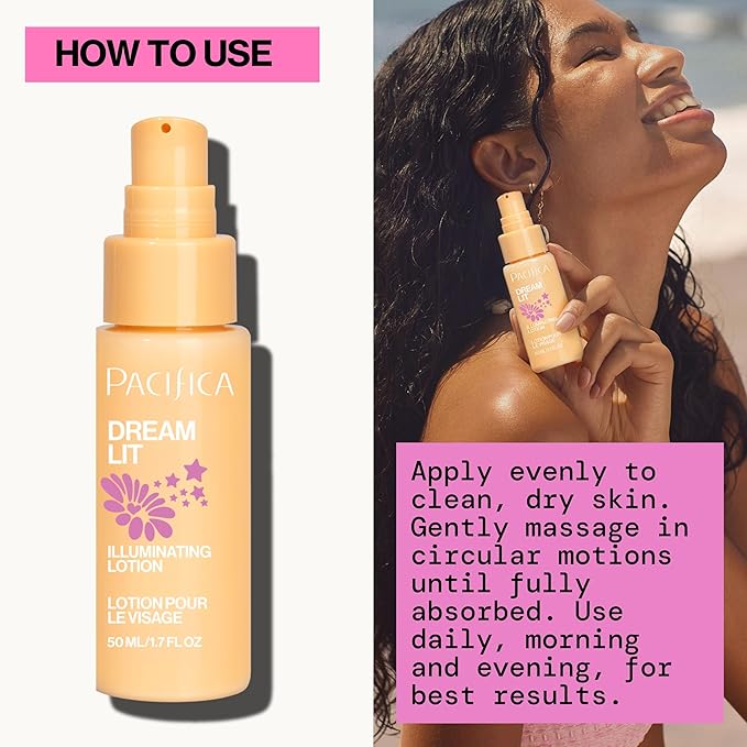 Pacifica Glow Baby Brightening Skincare Set – Vitamin C Booster Serum, Hydrodew Vegan Snail Moisturizer & Dreamlit Illuminating Lotion for Glowing Skin, Hydration & Radiance