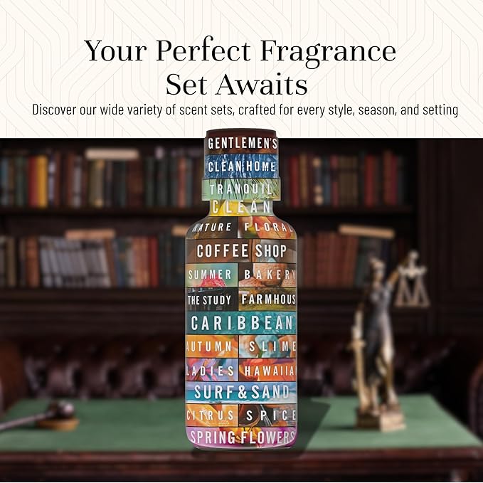 P&J Trading Fragrance Oil The Study Set | Leather, Coffee, Old Books, Cedar, Amber, Sweet Tobacco Candle Scents for Candle Making, Freshie, Soap Making Supplies, Diffuser Oil Scents