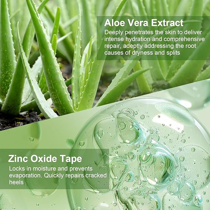 50PCS Aloe Vera Cracked Hands Treatment Patches, Dry Cracked Hands Repair Bandage