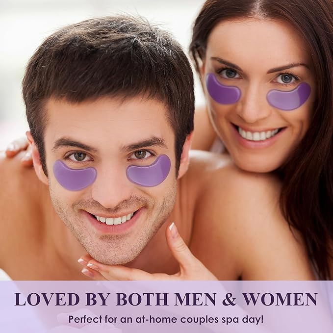 Under Eye Patches (30 Pairs), Under Eye Mask for Puffy Eyes and Dark Circles, Eye Masks with Collagen, Relieves Pressure and Reduces Wrinkles, Revitalises and Refreshes Your Skin, Lavender
