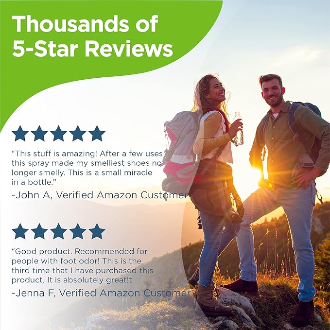 Rocket Pure Natural Foot & Shoe Deodorizer Spray - Foot Spray for Smelly Feet & Shoe Spray for Smelly Shoes - Removes, Controls & Prevents Odors - Made with Essential Oils - Made in USA (Cedar, 4oz)