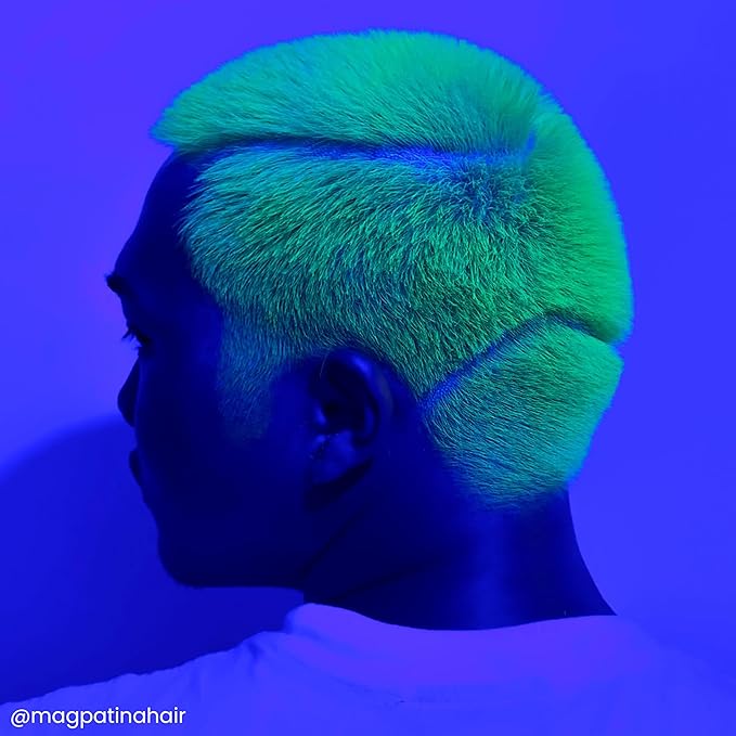 Arctic Fox Semi-Permanent Hair Dye, Neon Moon UV Reactive, Vegan & Cruelty-Free, Vibrant Neon Yellow, Ammonia-Free, Conditioning Formula, For All Hair Types, 4 Fl Oz (Pack of 2)