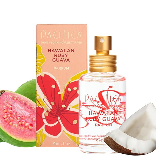 Pacifica Hawaiian Ruby Guava Spray Perfume - Vegan, Cruelty-Free Personal Fragrance with Essential Oils