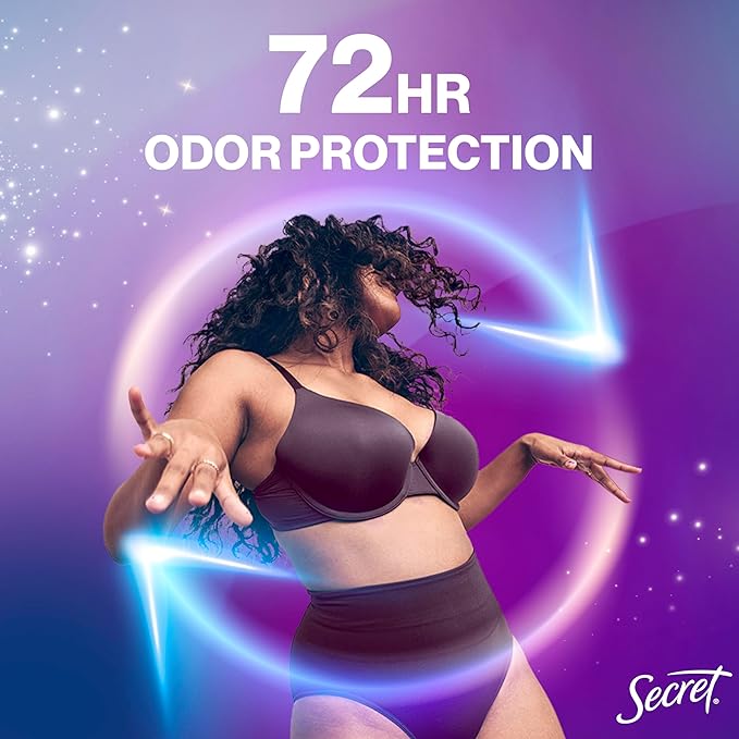 Secret Whole Body Deodorant Spray for Women, Peach & Vanilla Scent, Aluminum Free Deodorant Spray, 72 HR Odor Protection, 3.5 oz