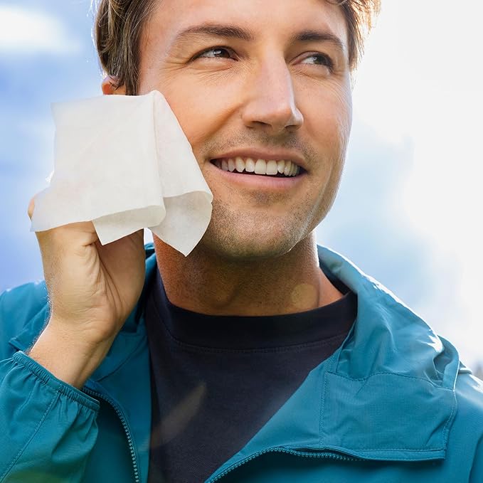 Ursa Major Essential Face Wipes | Natural, Biodegradable, Cruelty-Free | Cleanse, Exfoliate, Soothe and Hydrate | Individually Wrapped | 20 Count