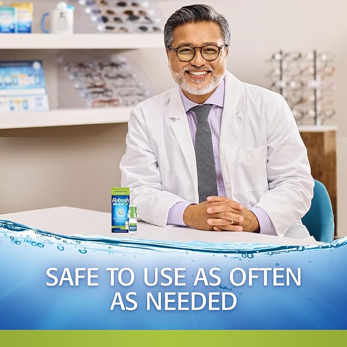 Refresh RELIEVA Preservative-Free Tears Lubricant Eye Drops, 0.33 fl oz (10 mL)