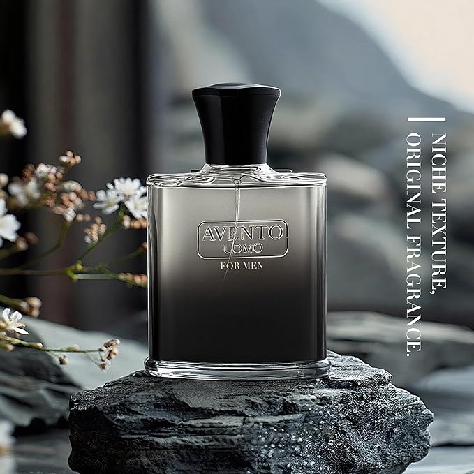 AVENTO UOMO Cologne for Men | Long-Lasting Woody Fresh Scent | 100ml Eau de Toilette | Luxury Gift Set