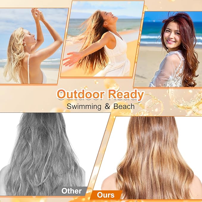 2PCS Ultimate Hair & Scalp Sunscreen Spray SPF 30, Weightless Non-Greasy Protection, UV Protection Spray for Color-Treated Hair, Scalp Sunblock Prevents Fading & Dryness, Beach & Pool Essentials