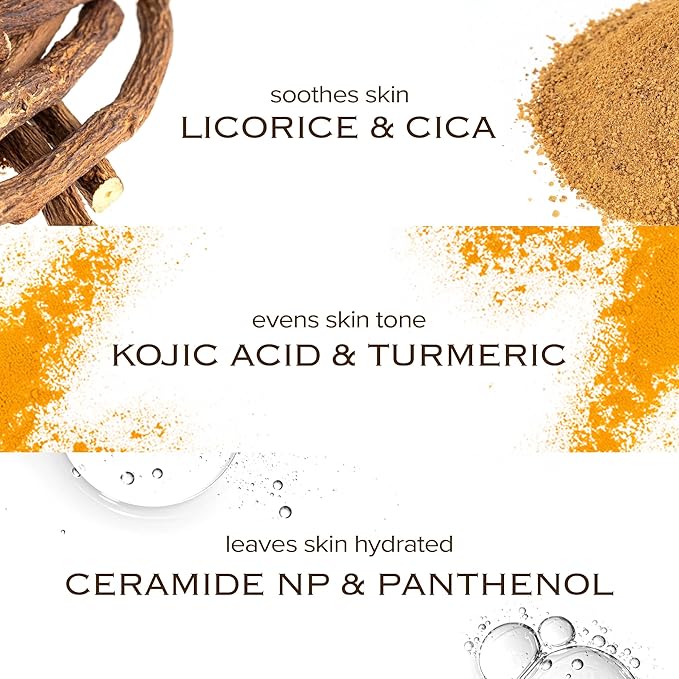 KOJIC ACID TURMERIC CLEANSING CRÈME | Balm to Oil Cleanser | Makeup Remover Cleansing Cream | No Eye Stinging | Helps Even Tone & Fade Hyperpigmentation w/Consistent Use 100ml / 3.38 Fl Oz