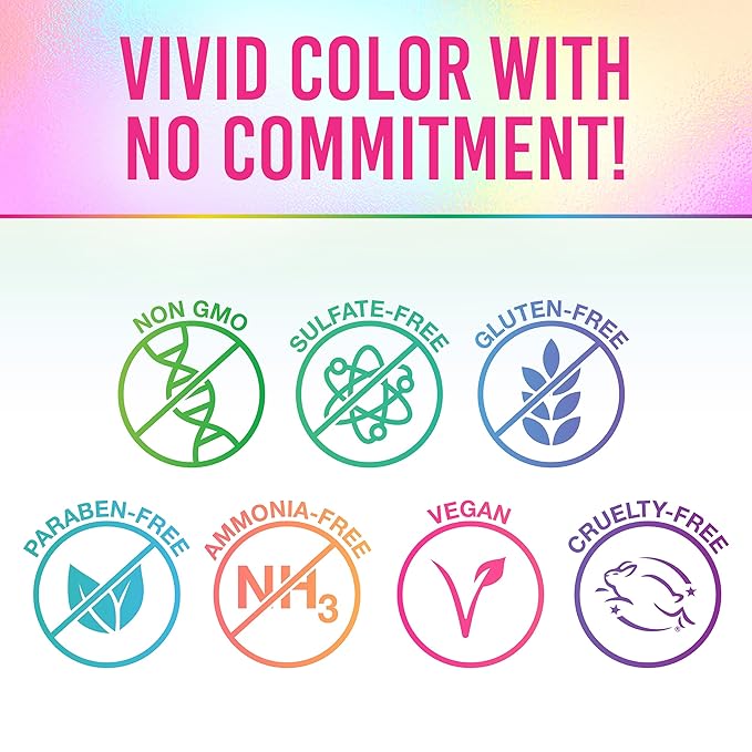 Punky Temporary Hair Color Spray, Lynx Pink, Fast-Drying, Non-Sticky, Non-Damaging, Travel Size Hair Dye for Instant Vivid Hair Color, 3.5 oz