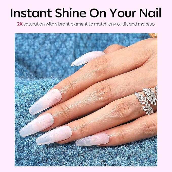 modelones Glitter Gel Nail Polish, 1 PCS 15ML Glitter Sparkly Shiny Holographic Gel Polish Soak OFF LED Nail Art Rainbow Reef Purple Shimmer Gel Nail Manicure Salon DIY Nails Gift for Women