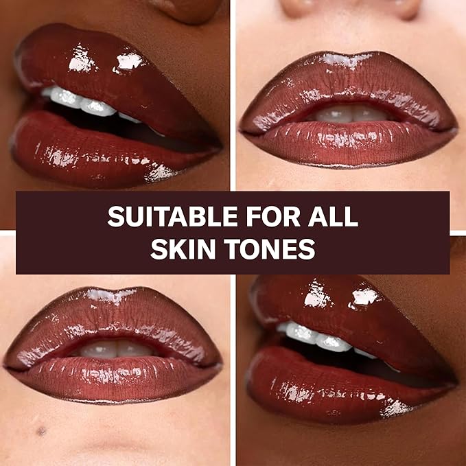 The Lip Bar - Lip Gloss, Flyy Girl (Rich Brown) - Gloss Up Sheer Finish - Smooth, Not Sticky Formula - Moisturizing Coconut Oil, Olive Oil, Argan Oil & Vitamin E - Vegan & Cruelty Free - .30 fl oz