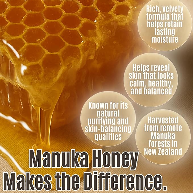 Hallow Tallow Whipped Beef Tallow Moisturizer – 100% Grass-Fed & Finished Tallow Balm with Manuka Honey, Jojoba & Olive Oil, Calendula Extract – Natural Hydrating Face & Body Cream, 4oz