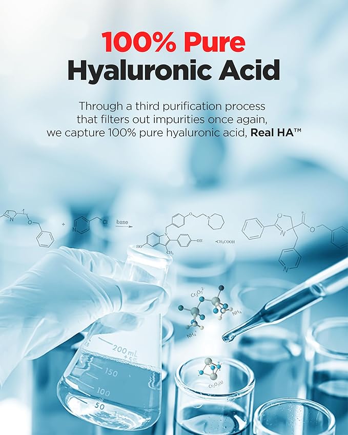 WELLAGE Real Hyaluronic Cream 100, Pure Hyaluronic Acid Korean Face Moisturizer with Ceramide Panthenol Squalane Vitamin B5 Niacinamide - Hydrating face moisturizer, Hypoallergenic, 1.69oz.