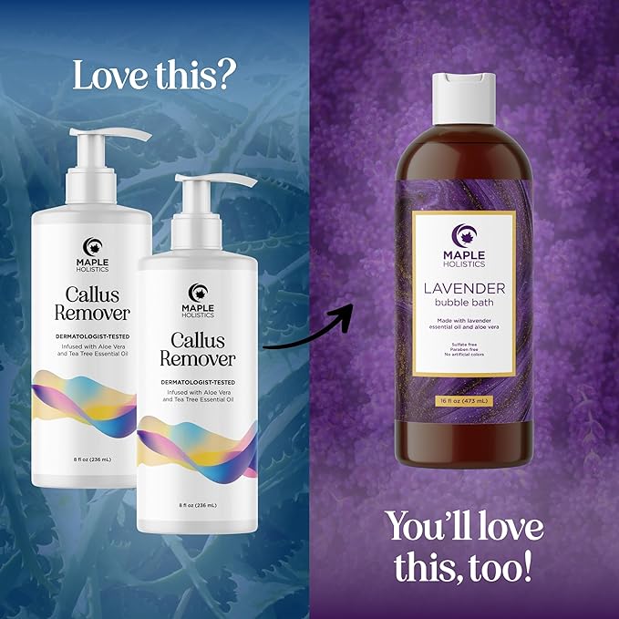 Exfoliating Callus Remover for Feet Care - Urea Foot Cream for Calluses and Dry Feet with Aloe and Tea Tree Essential Oil - Foot Callus Remover for Cracked Dead Corned and Rough Skin (16 Fl Oz)