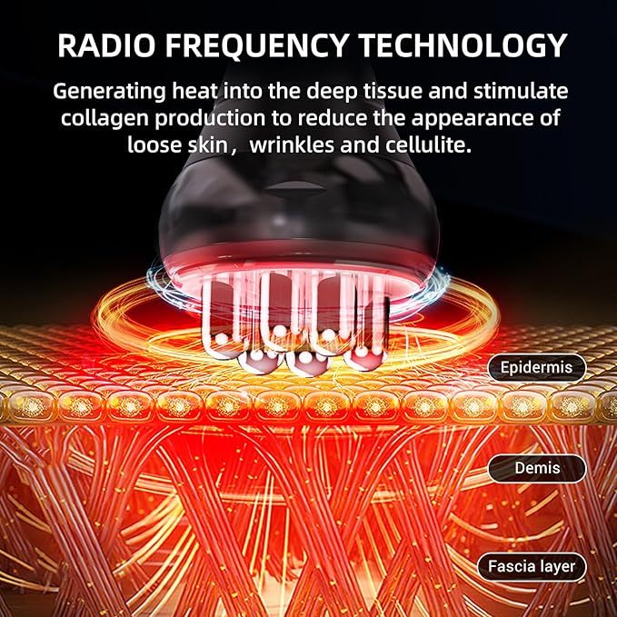 sens for Improvement in The Appearance of Cellulite Device Cellulite Massager Radio Frequency, White