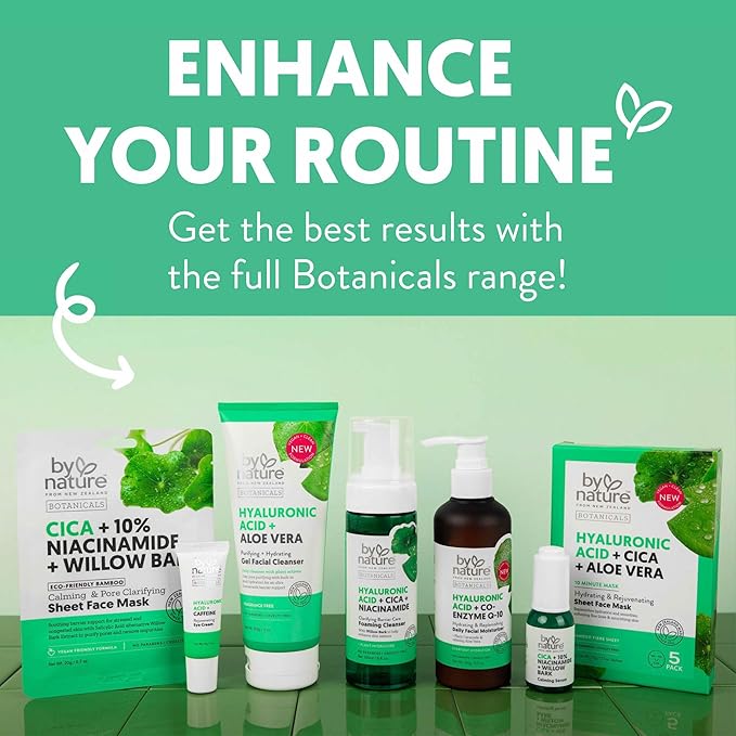 By Nature Foaming Cleanser with Hyaluronic Acid + Cica - Hydrating Face Cleanser For Bright and Fresh Skin - Skincare from New Zealand - 5 fl.oz